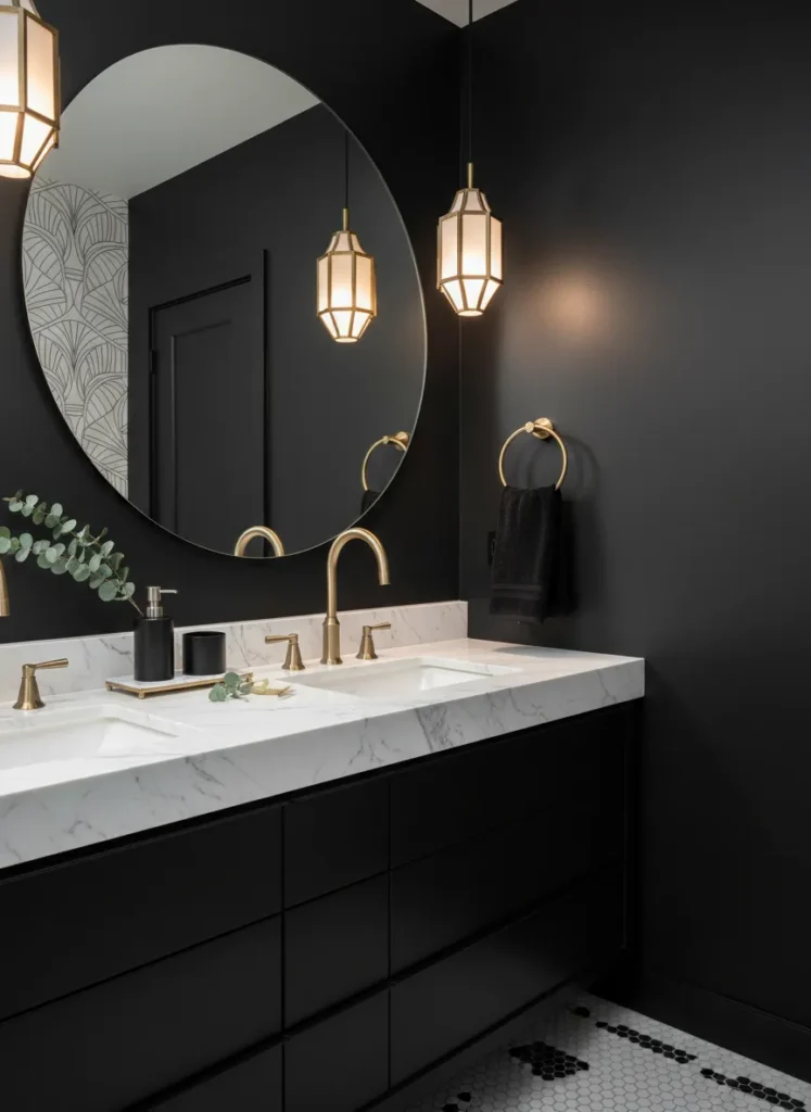 High Contrast Gold Accents