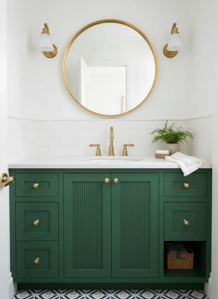 Hunter Green Cabinetry