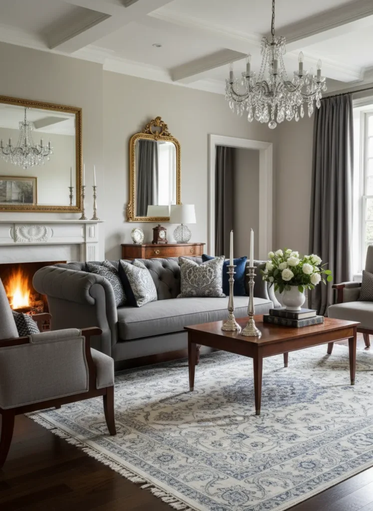 Iconic Chesterfield Sofa Arrangement