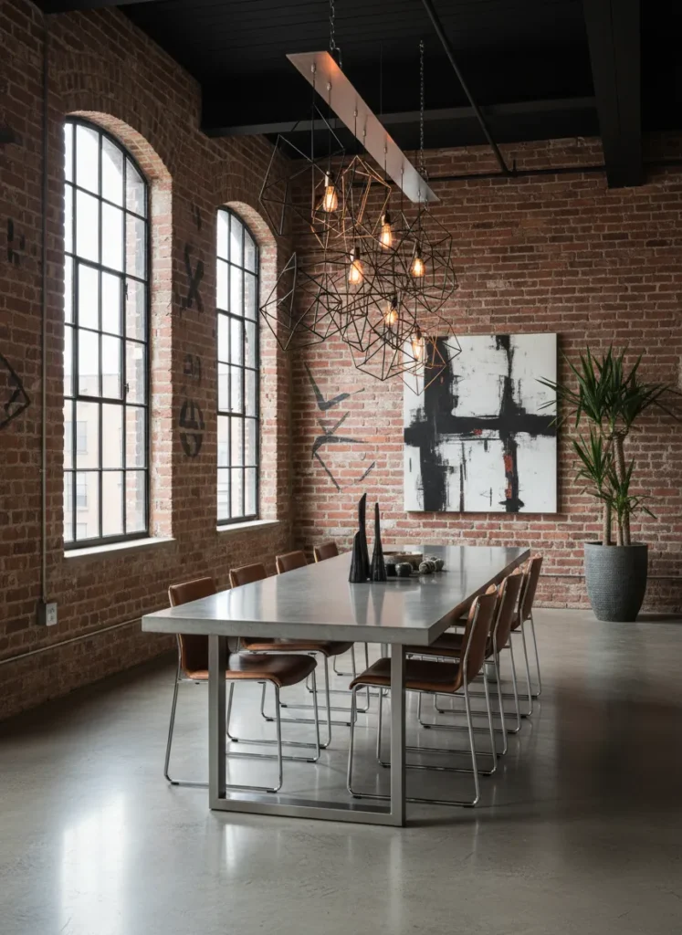 Industrial Metal Geometric Shapes