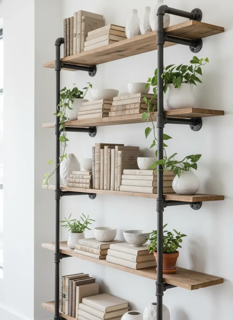 Industrial Pipe Shelving