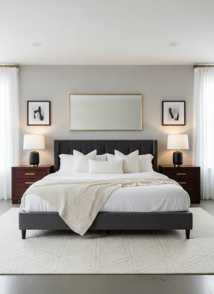 Install Symmetrical Nightstands