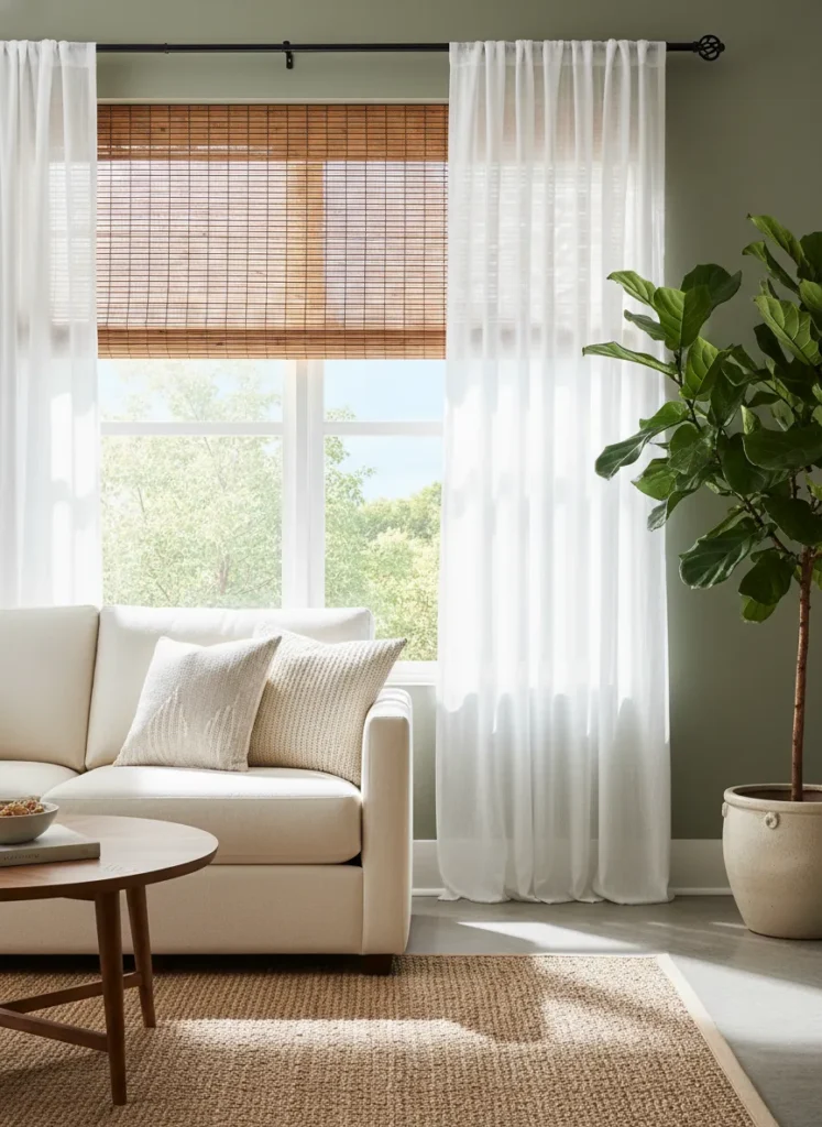 Layered Window Treatments