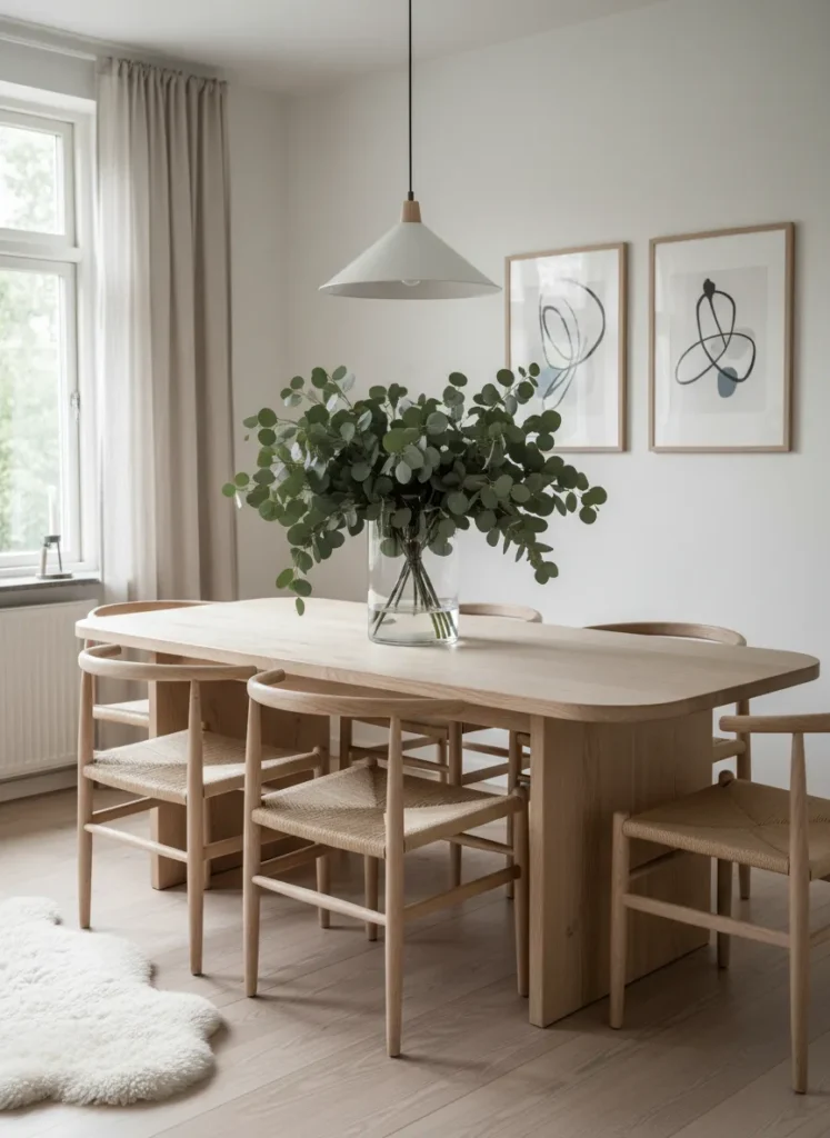 Minimalist Eucalyptus Vase