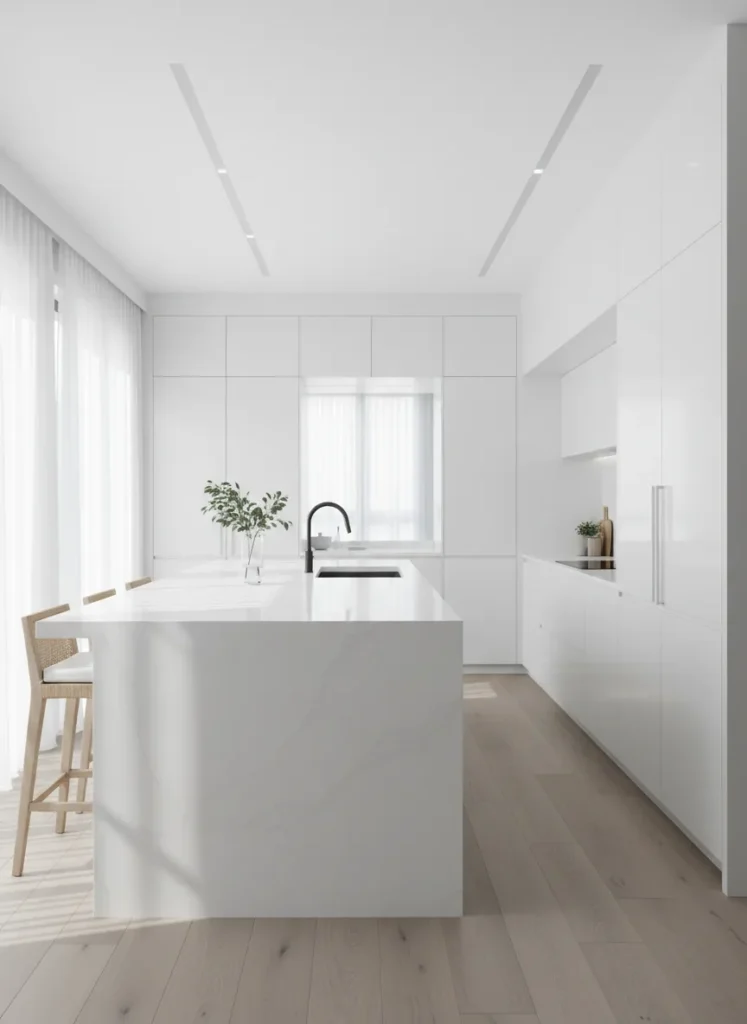 Minimalist White Serenity