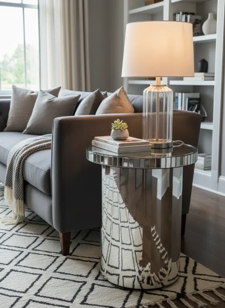 Mirrored Accent Pieces