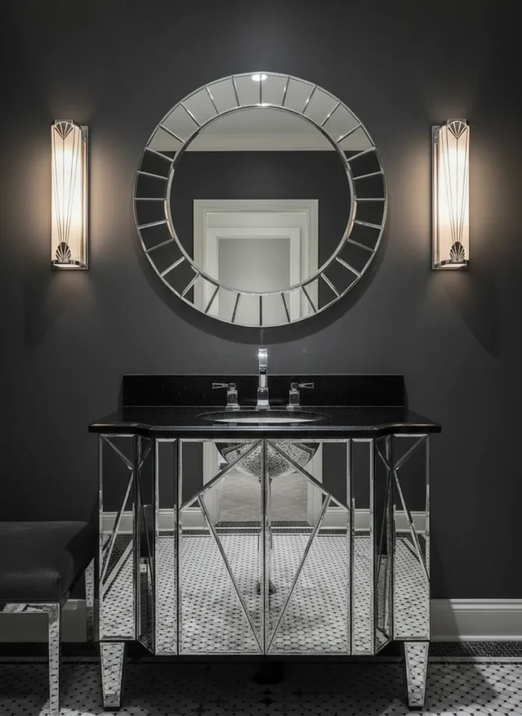 Mirrored Cabinet Vanity