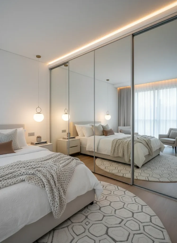 Mirrored Sliding Doors