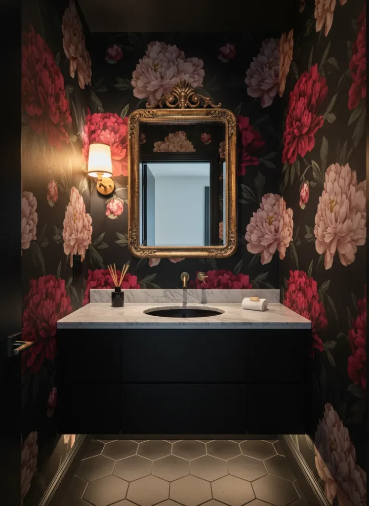 Moody Dark Floral Patterns