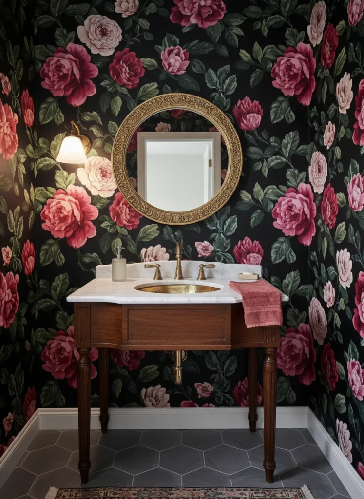 Moody Floral Wallpaper