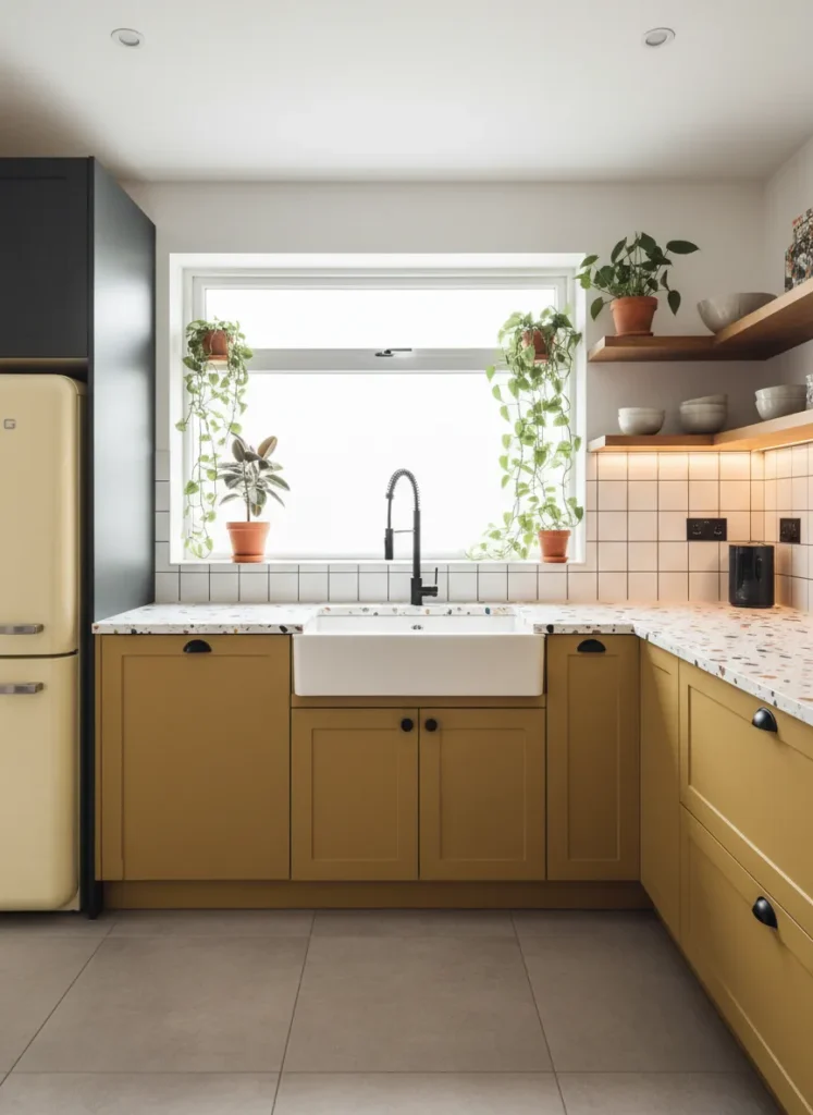 Mustard Yellow and Charcoal