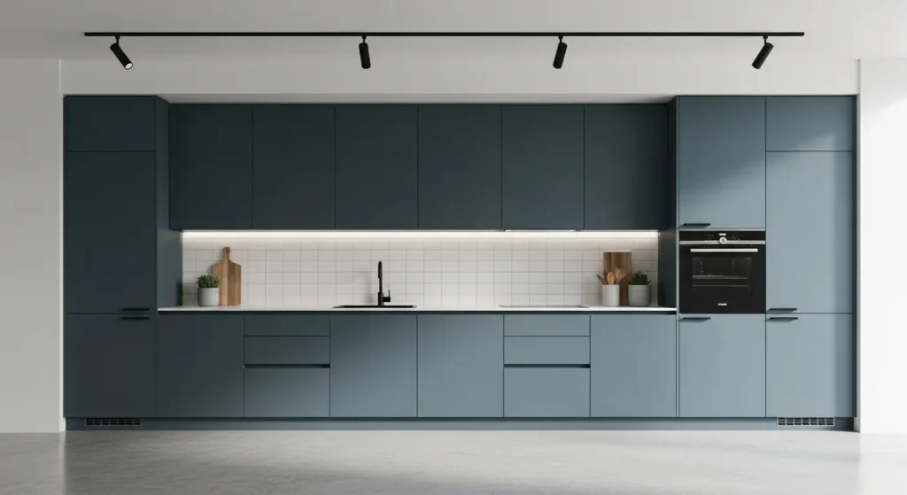 Muted Slate Blue with Grey Undertones