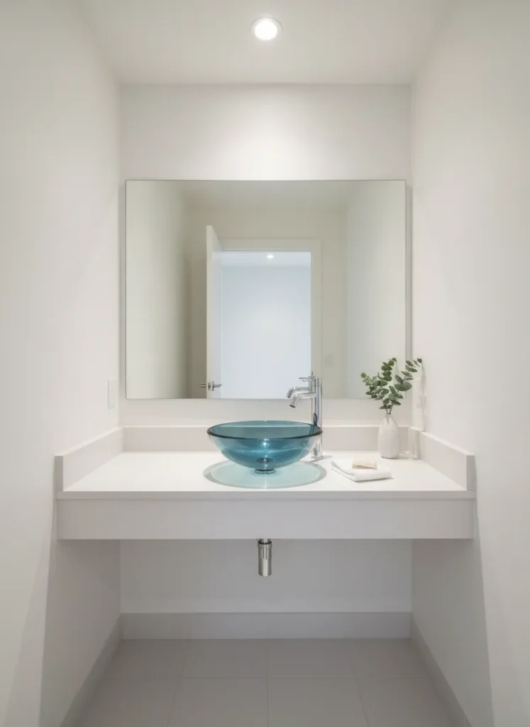 Ocean Blue Glass Sink