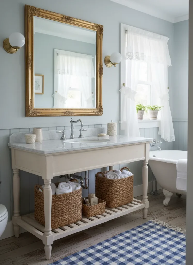 Open Basket Storage Console