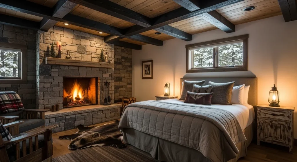 Opposite the Fireplace