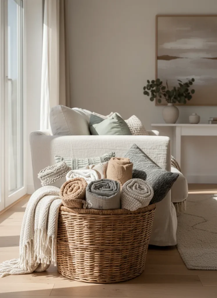 Organize with Woven Baskets
