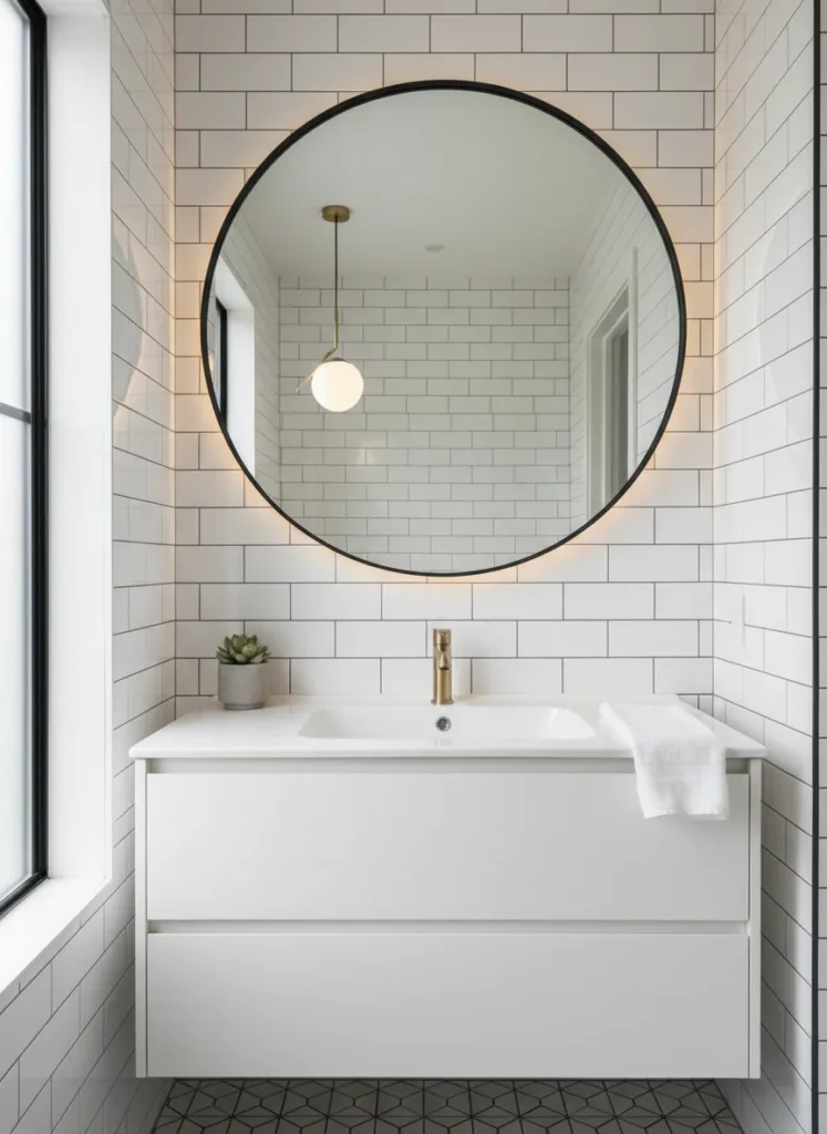 Oversized Round Mirror