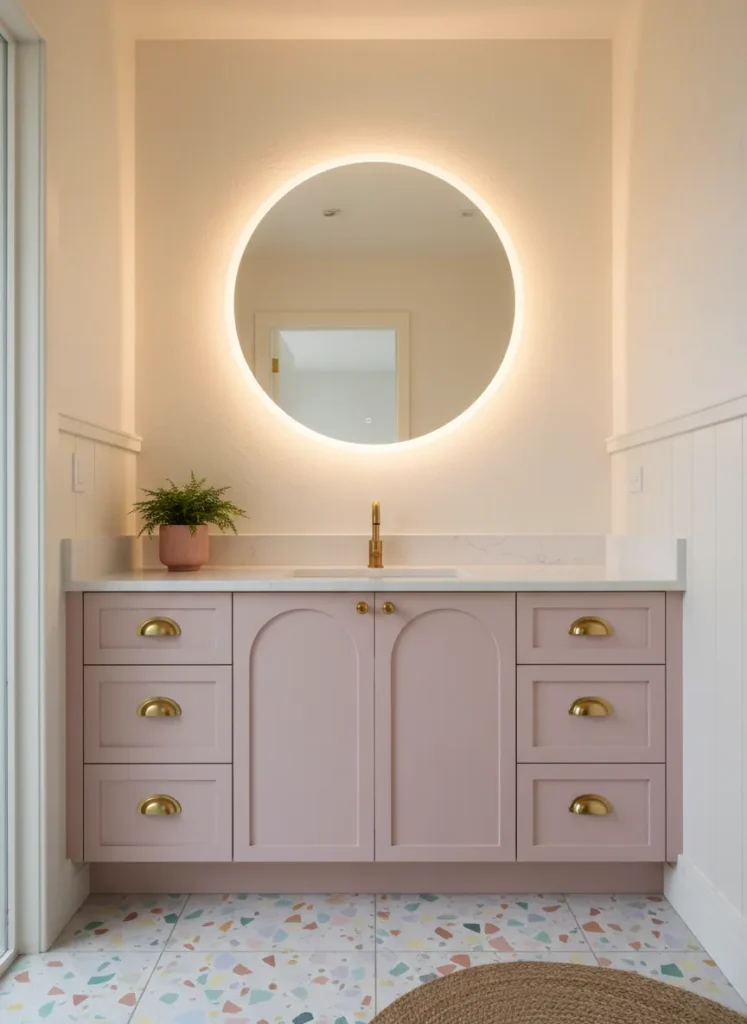 Pastel Pink Vanity