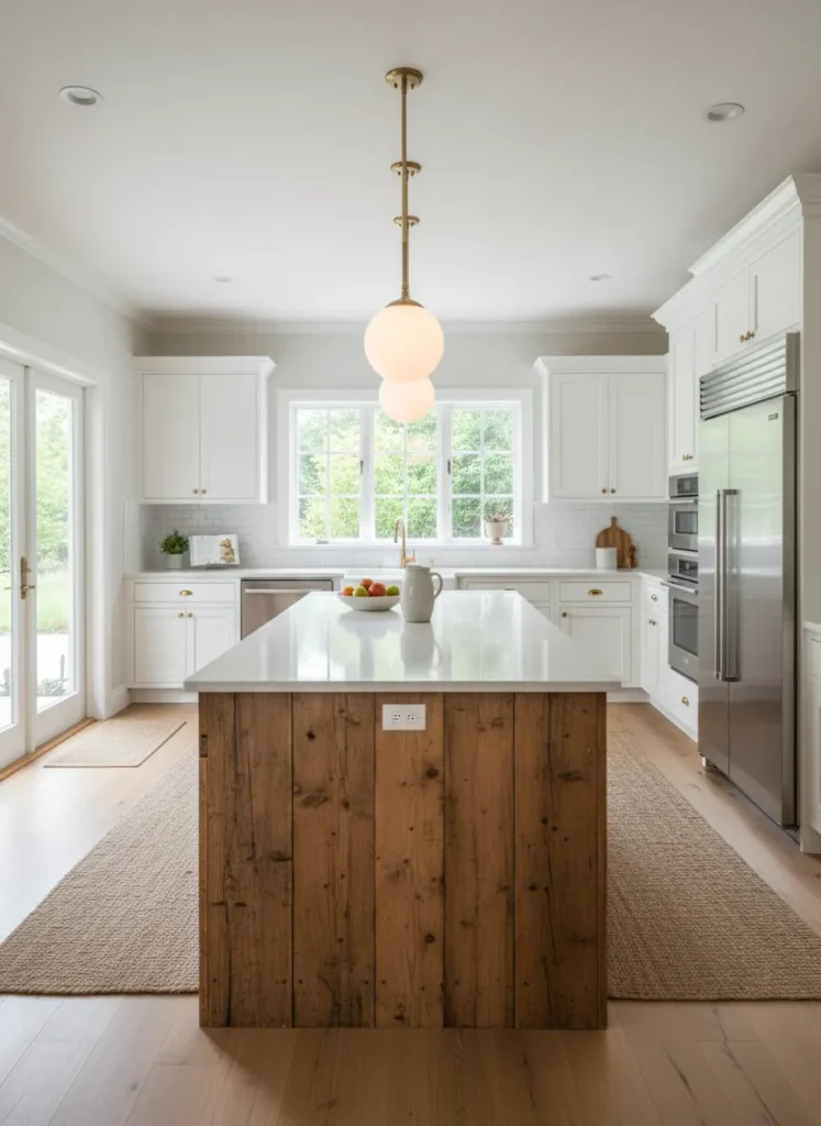 Reclaimed Wood Kitchen Island