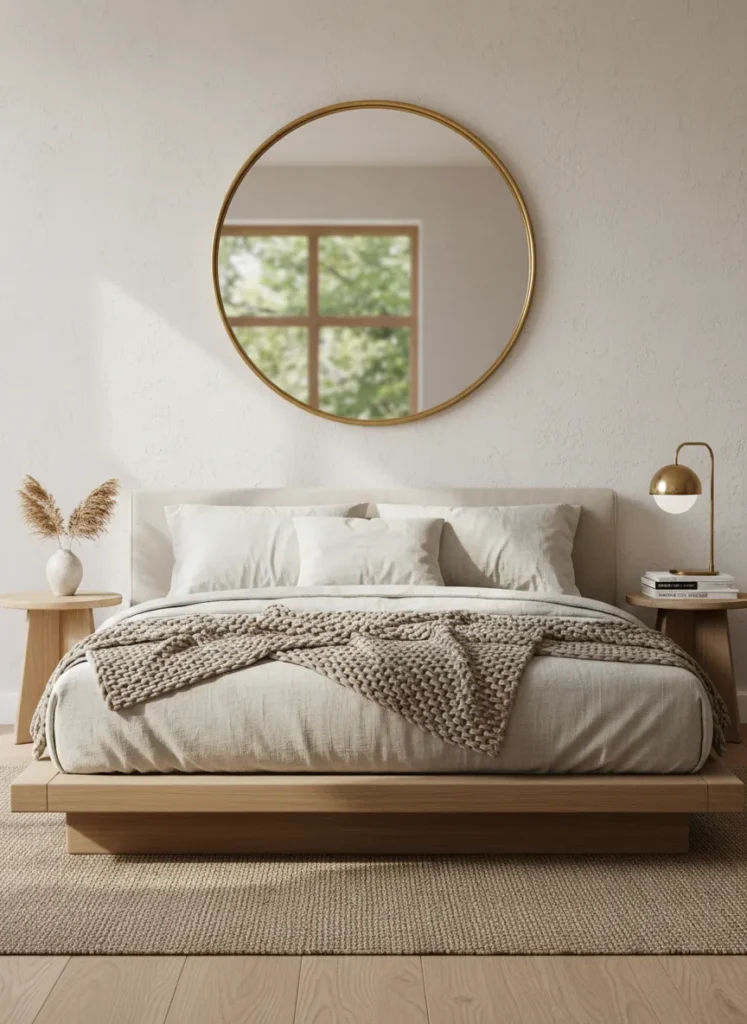 Round Statement Mirror