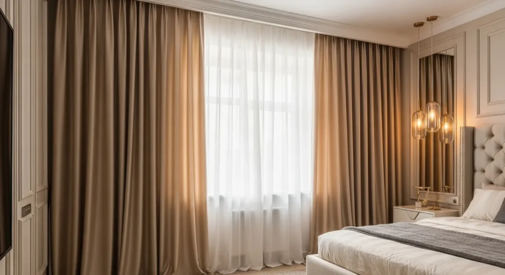 Satin and Silk Drapery