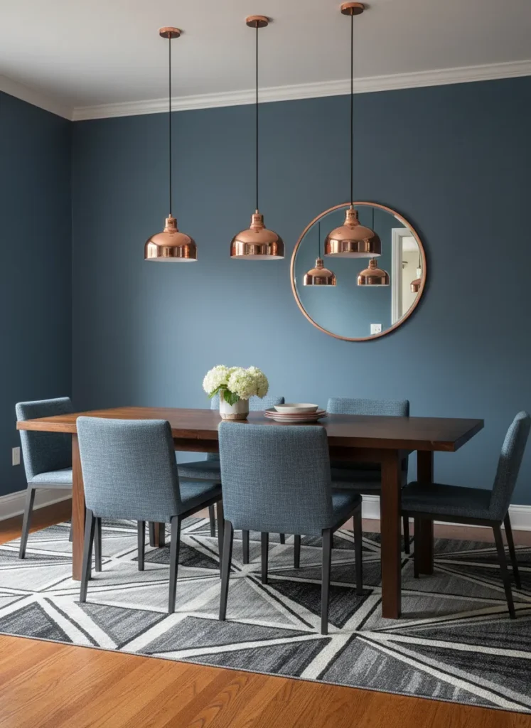 Slate Blue with Copper