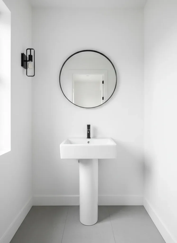 Sleek Matte Black Fixtures
