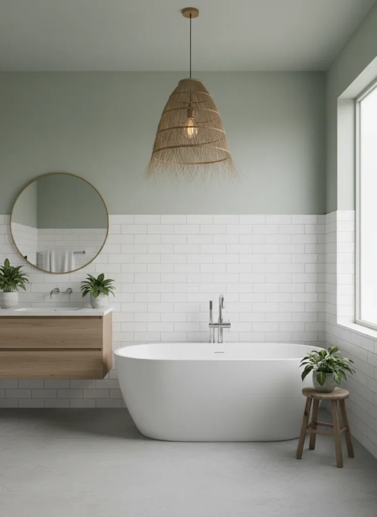 Soft Fern Green Ceiling