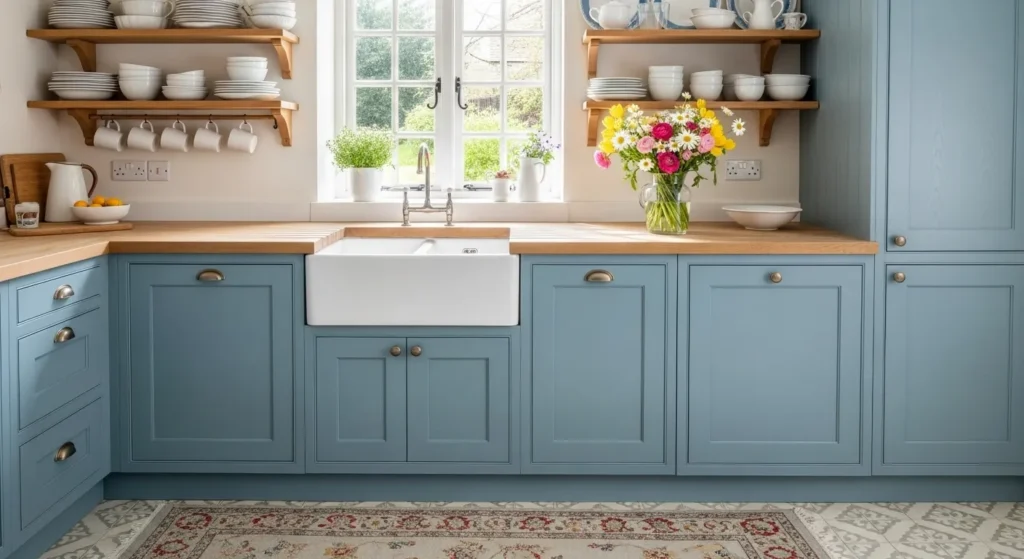 Soft Pastel Blue for a Retro Vibe