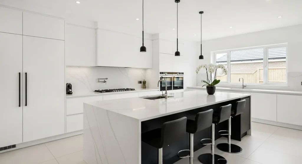 Statement Black Kitchen Island