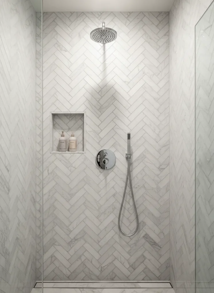 Stone Herringbone Pattern