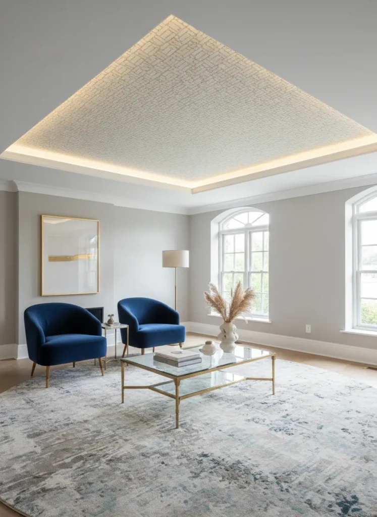 Textured Wallpaper Inlay