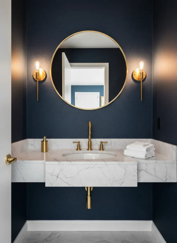 The Classic Round Brass Mirror