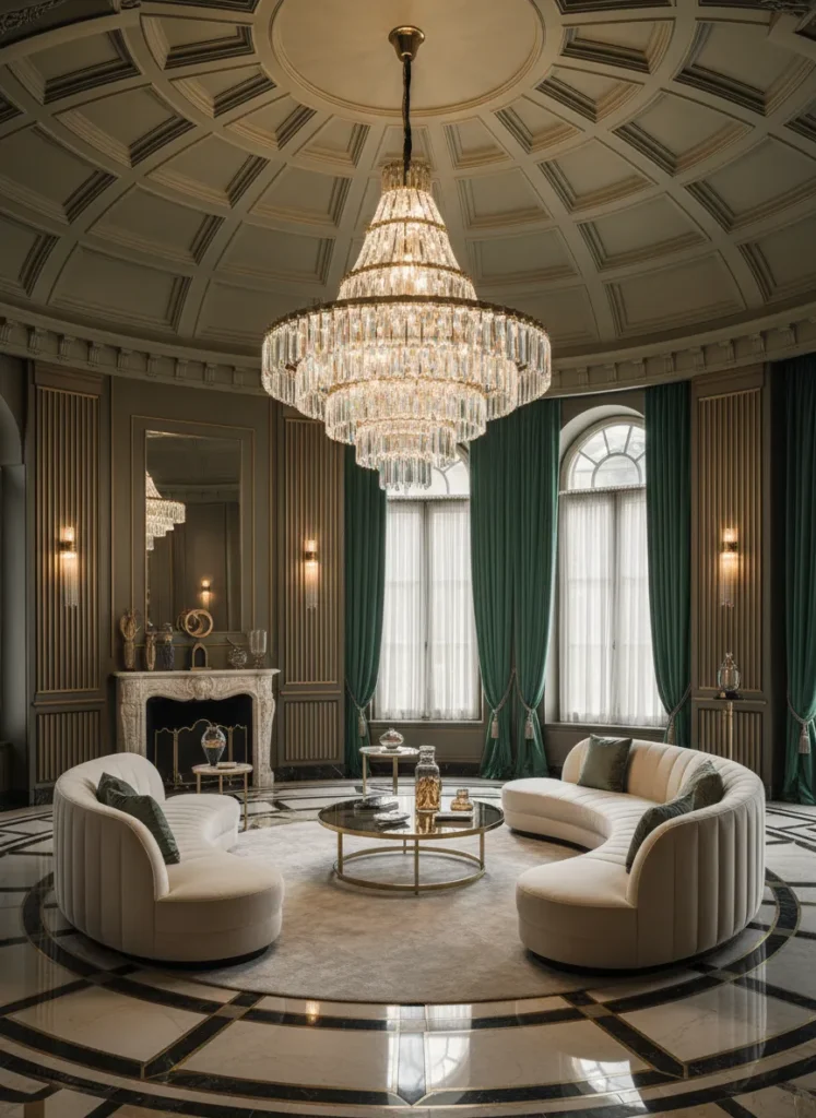 Tiered Crystal Chandelier