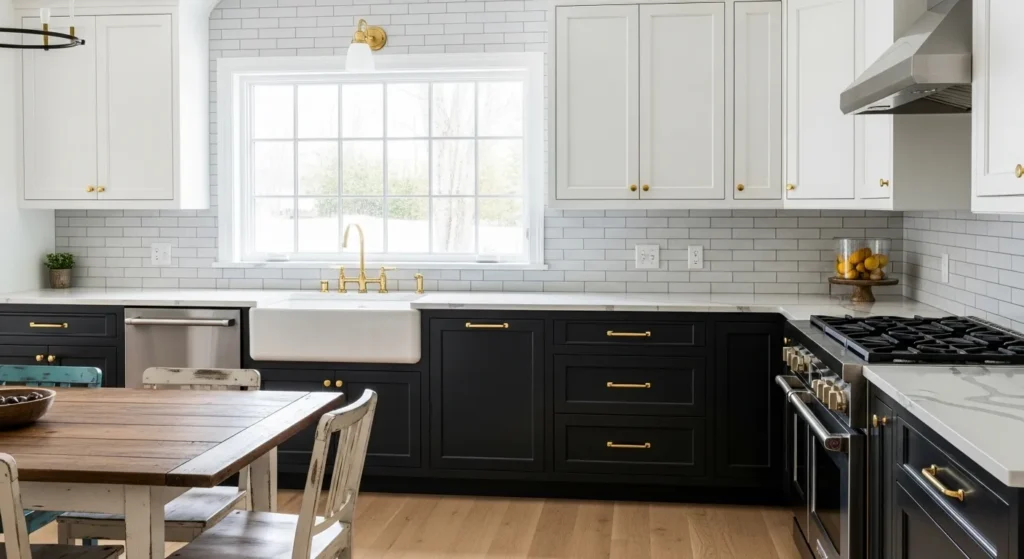 Two-Toned Tuxedo Cabinetry