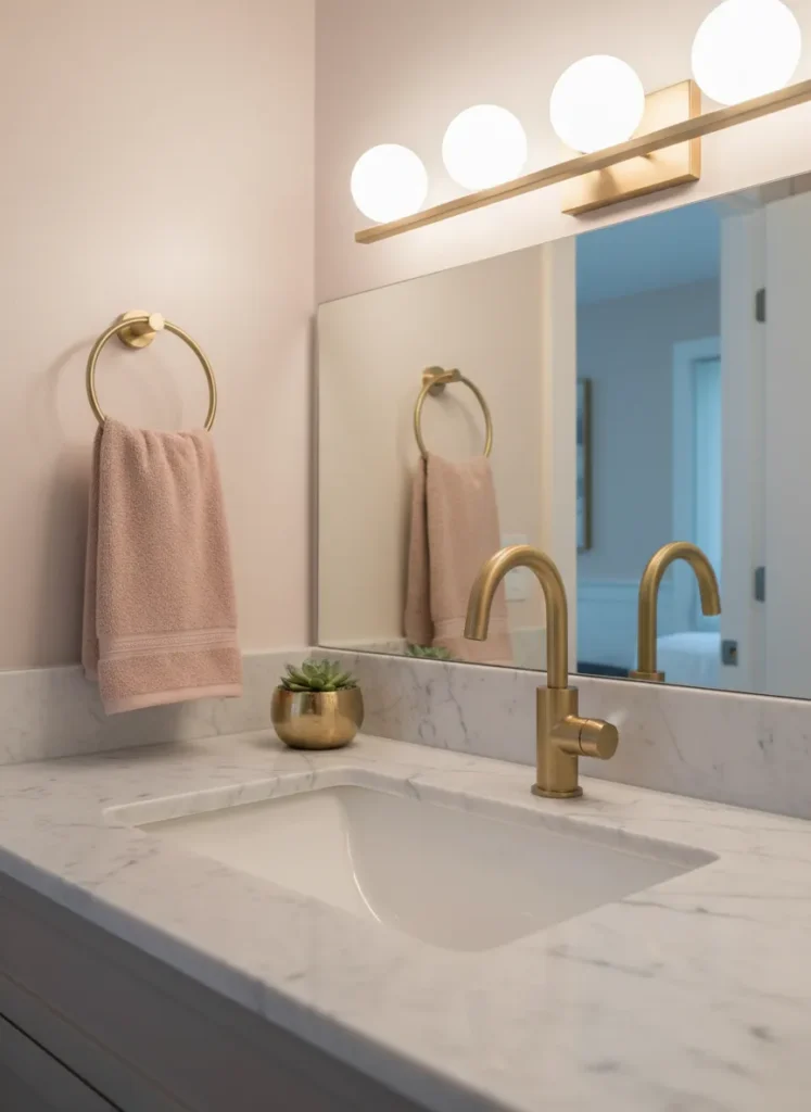 Upgrade to Brushed Gold Fixtures