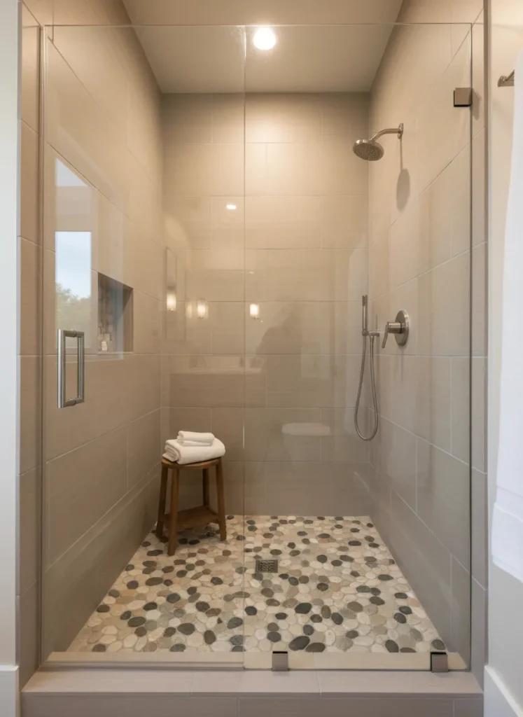 Use River Rock Shower Floors