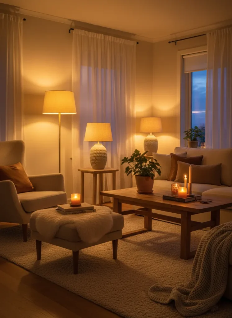 Use Warm Ambient Lighting