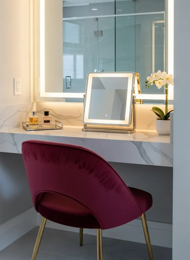 Velvet Vanity Chair