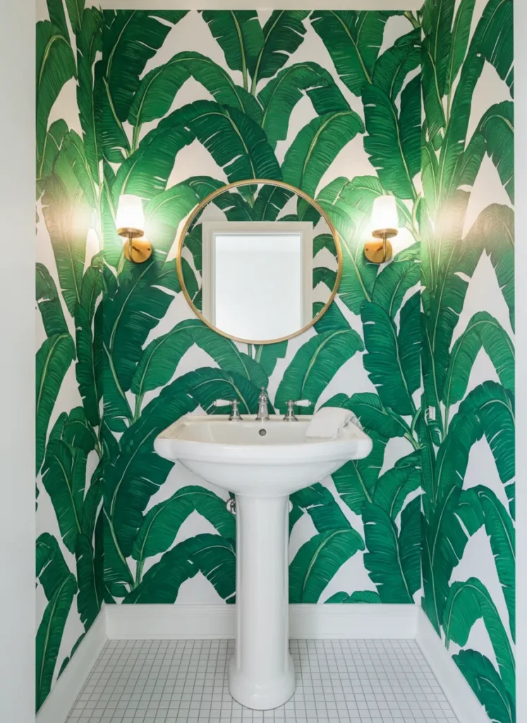 Vibrant Tropical Banana Leaves