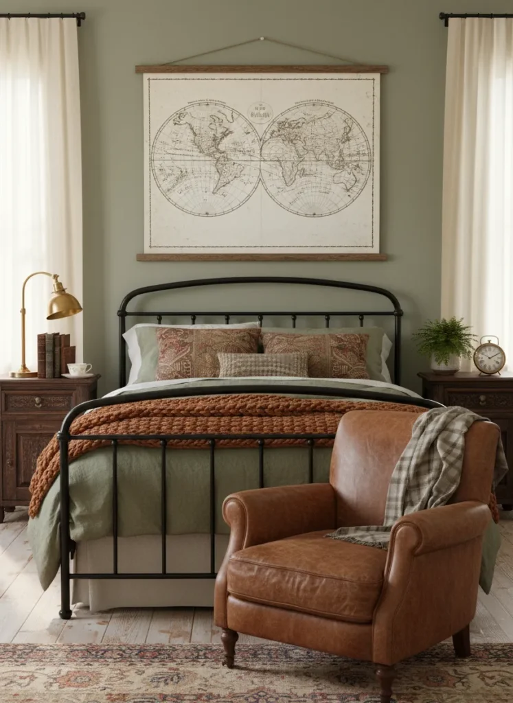 Vintage Map Tapestry