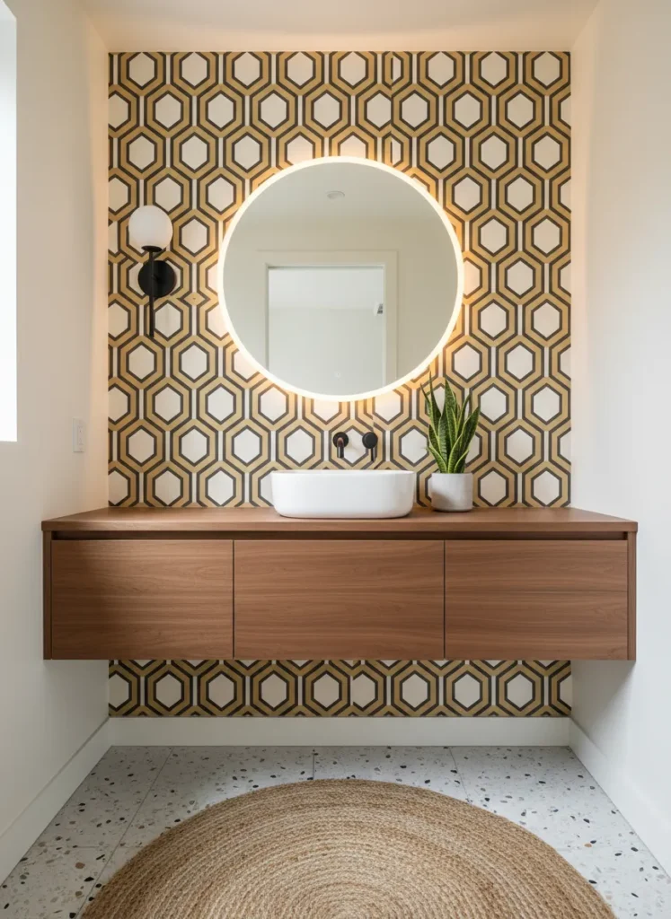 Wall-Mounted Wood Console