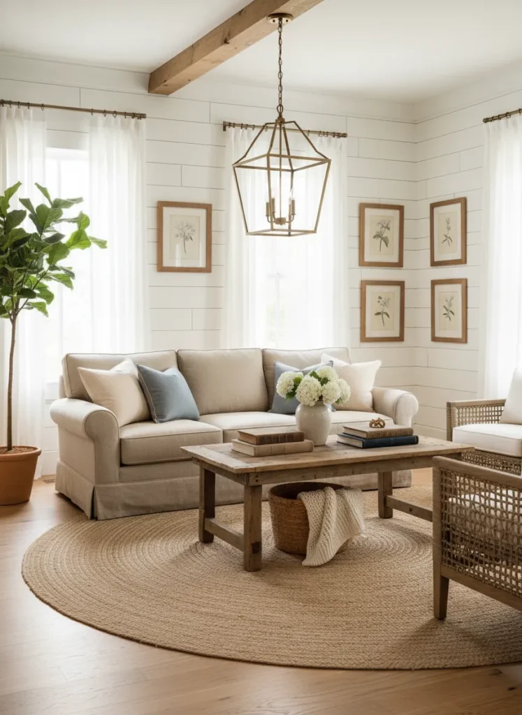 Whitewashed Shiplap Walls