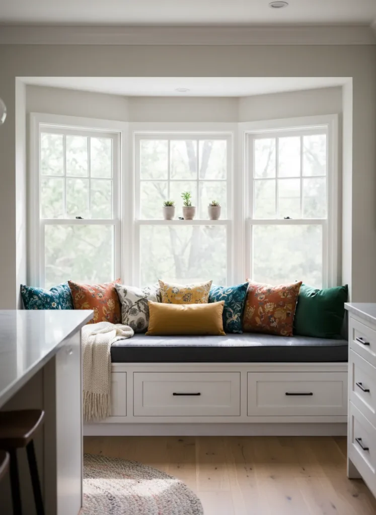 Window Bench with Drawer Storage