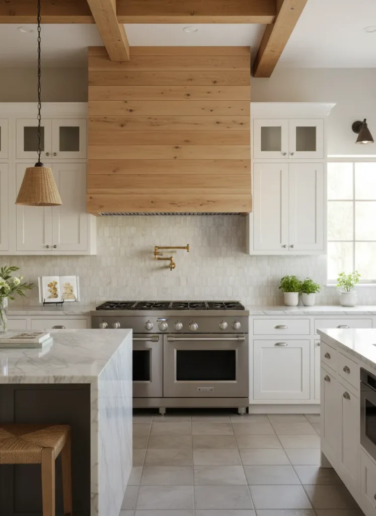Wood-Wrapped Range Hood