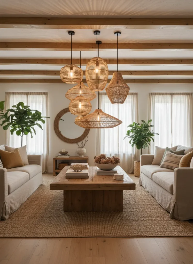 Woven Basket Lighting