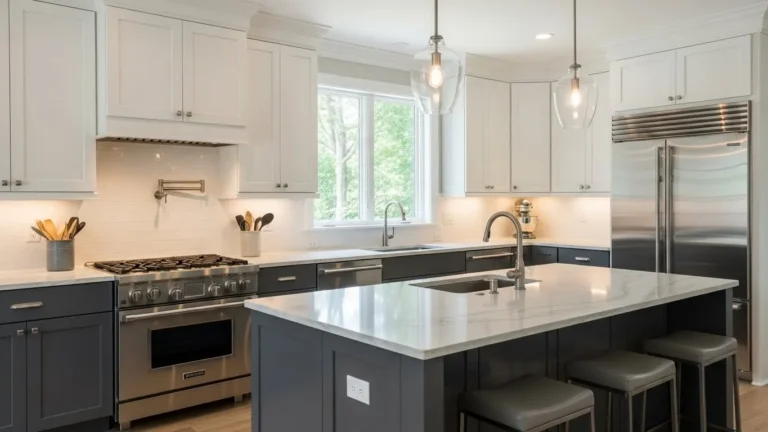 two tone kitchen cabinet designs