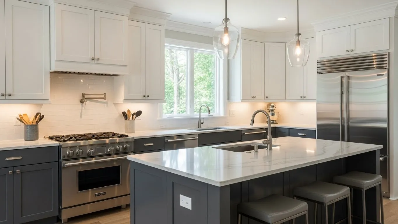 two tone kitchen cabinet designs