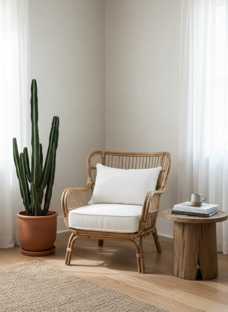 Add a Rattan Accent Chair
