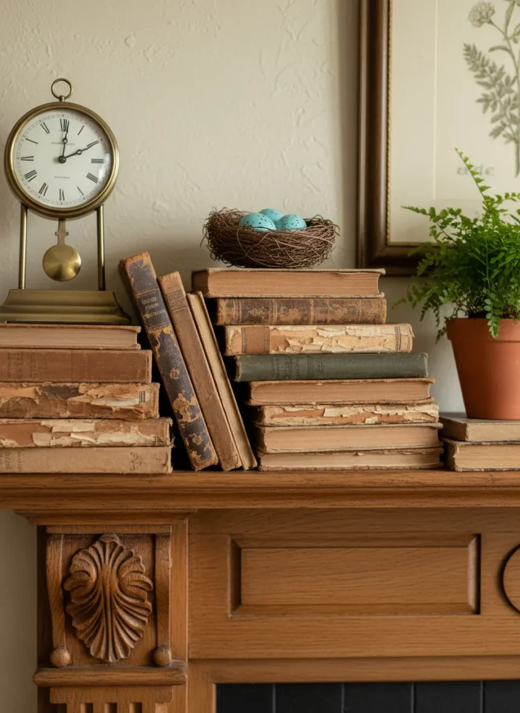 Antique Books and Bird Nests